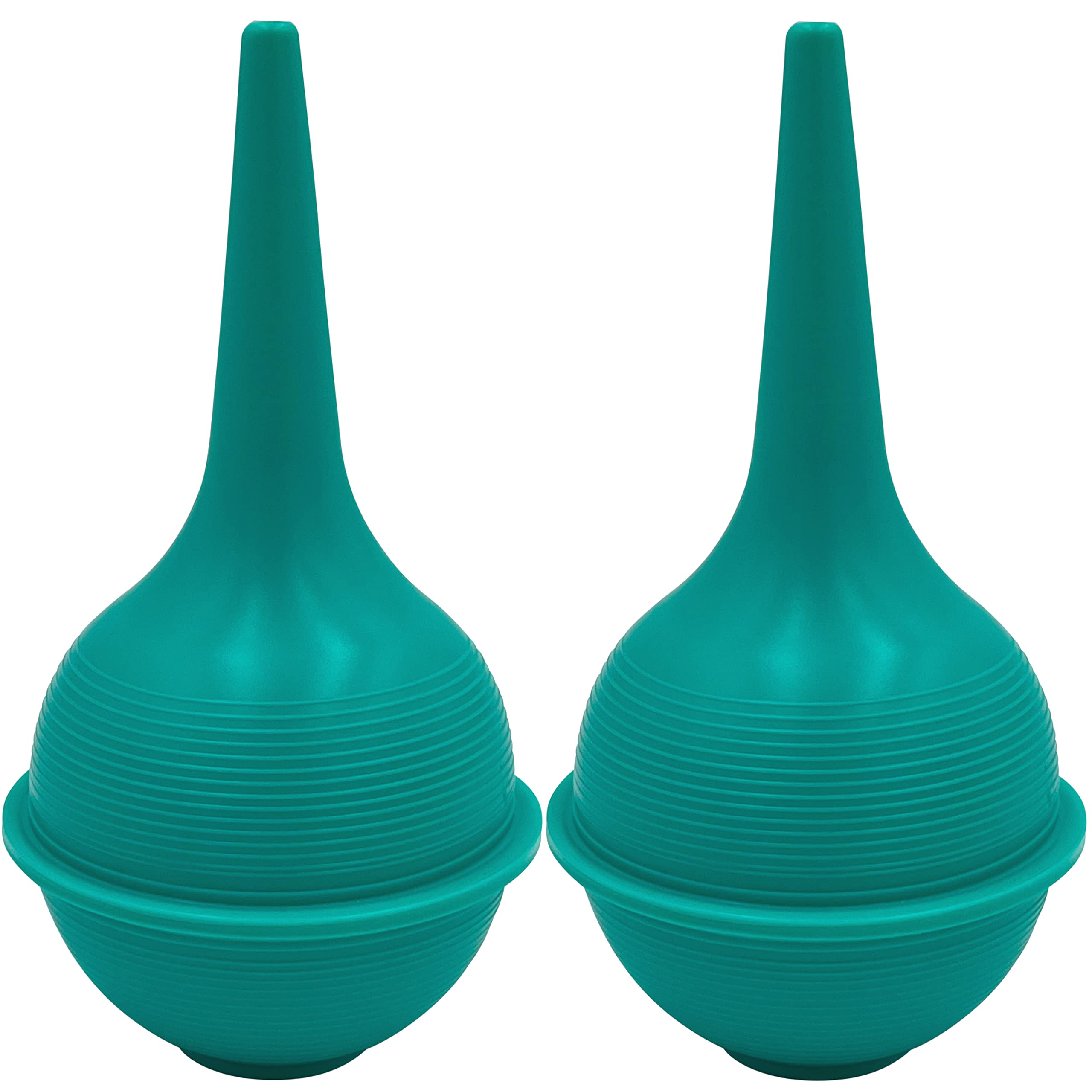 Sterile Rubber Bulb Syringe - 2 Pack, 3oz/90ml Ear Bulb Syringe For Removing Ear Wax, Baby & Adult Nasal Care, Sinus Rinse, Gentle Mucus Removal, Anti-slip Grip, Flat Bottom Design