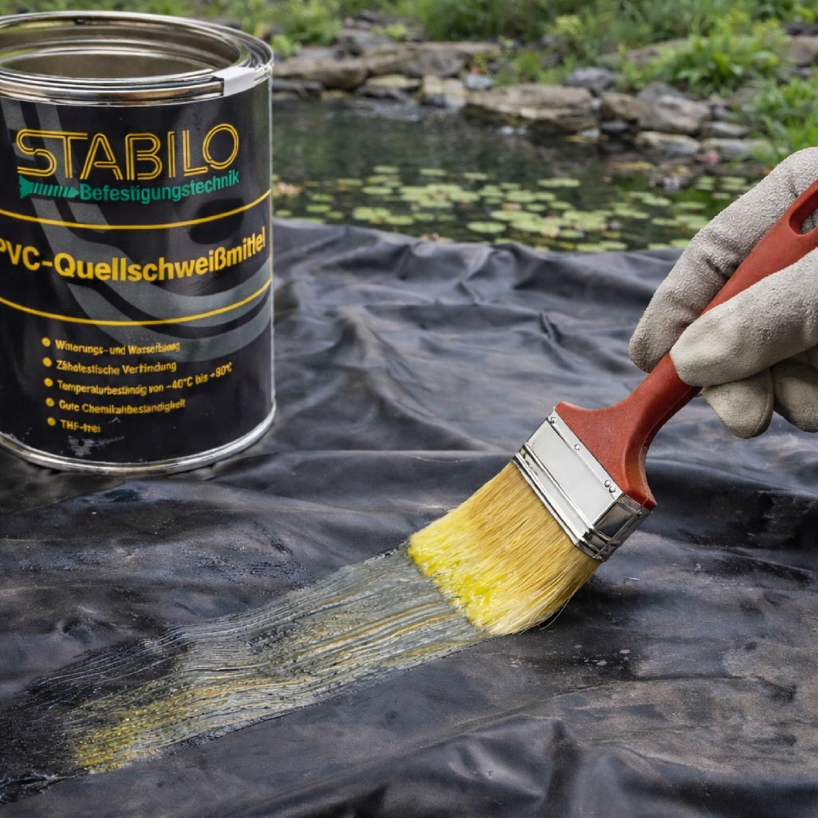 PVC Quellschweißmittel 600 gr. | Teichfolienkleber, Folienkleber, Folien kleben, Kleber