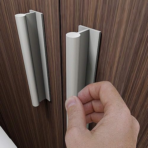 Miniatura 4 de HRX - Manija de puerta autoadhesiva para puerta, fácil de instalar, sin tornillos, despegar y pegar en vidrio, madera, metal, plástico, perilla de