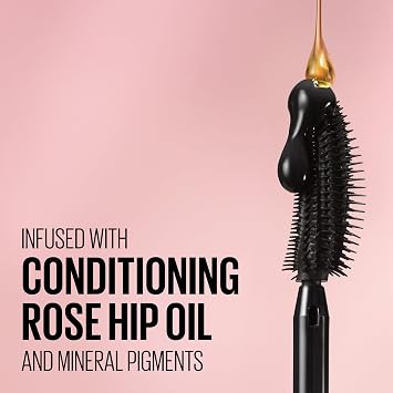 Maybelline Lash Sensational Washable Mascara, Lengthening and Volumizing for a Full Fan Effect, Blackest Black, 1 Count