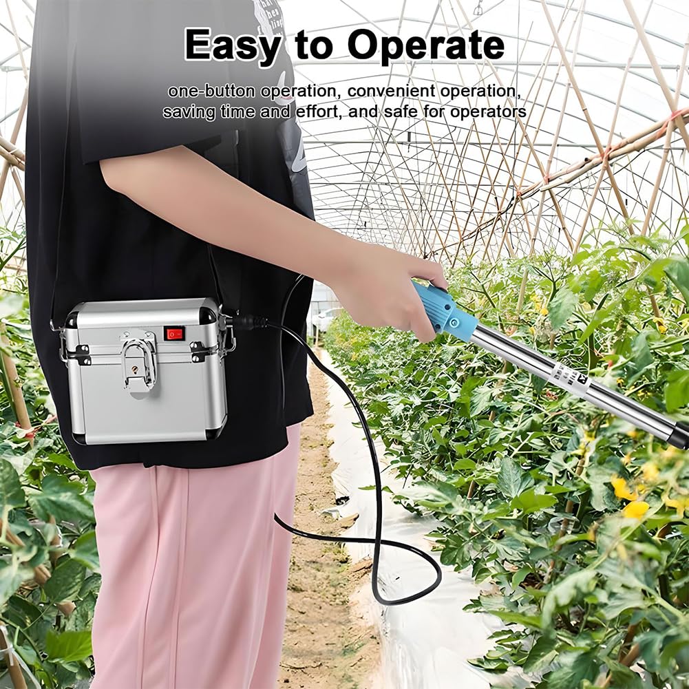 Elektrischer Tomaten- und Gemüsebestäubersprüher 4800 U/min, effizientes Werkzeug für die Bestäubung von Erdbeeren, Tomaten, Paprika und mehr im Gewächshaus