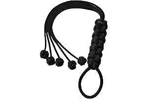 Kinky Games Sex Toy: Red and Black Faux Rope Spanking Paddle