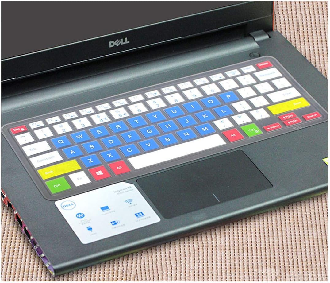 Silicone Keyboard Skin Cover Protector for Dell Inspiron 13 5000 13.3 Inch 5378 I5379 13 I7370 I7373 I7368 I7378-candyblue-