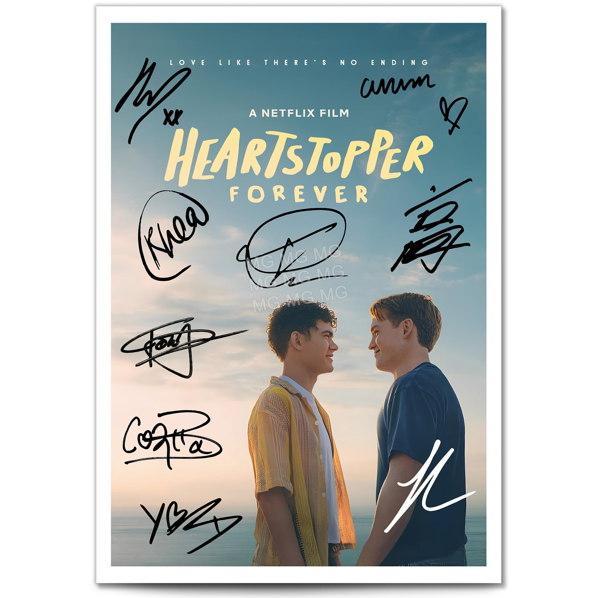 Heartstopper Season 3 cast signed autograph poster photo print framed memorabilia tv show series gift Kit Connor Joe Locke (Forever, A3 Poster Only) โ image 1