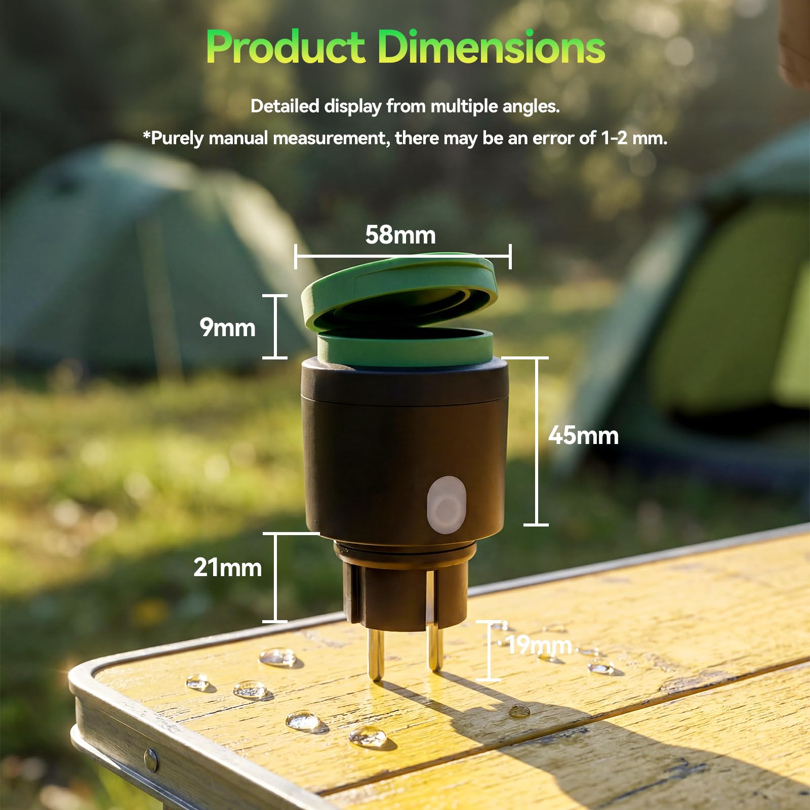 Presa da esterno, presa Smart Wifi con controllo vocale e timer, adatta per giardino, terrazza, balcone, compatibile con Alexa/Google Home, impermeabile IP44, confezione da 4 pz.