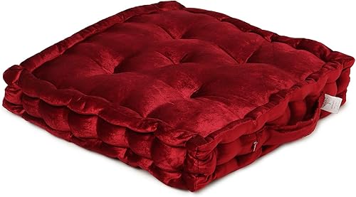 Vista 72 de REDEARTH Juego de 2 almohadas de terciopelo de terciopelo de algodón y rayón de alta calidad, lavables, extrasuaves, con asa, para comedor, patio