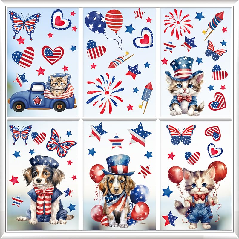AhfuLife USA 4th of July Window Clings for 250 Years Anniversary - Image 2
