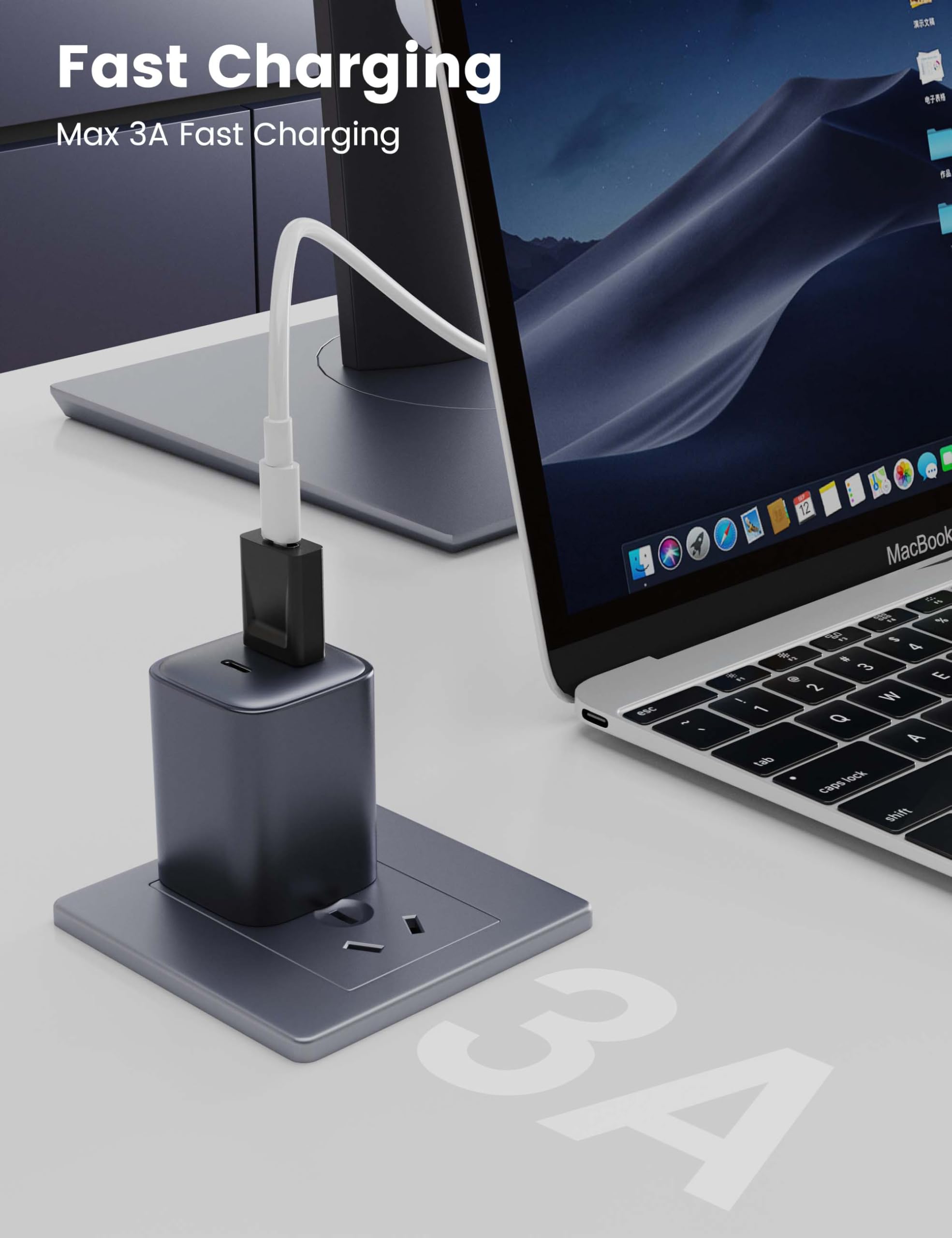 Paquete de 4: adaptador USB a USB C, conversión de alta velocidad todo en uno, adaptador USB A macho a USB-C hembra 3.1, enchufe ciego de doble cara, transmisión rápida de 10 Gbps para iPhone 15, 16