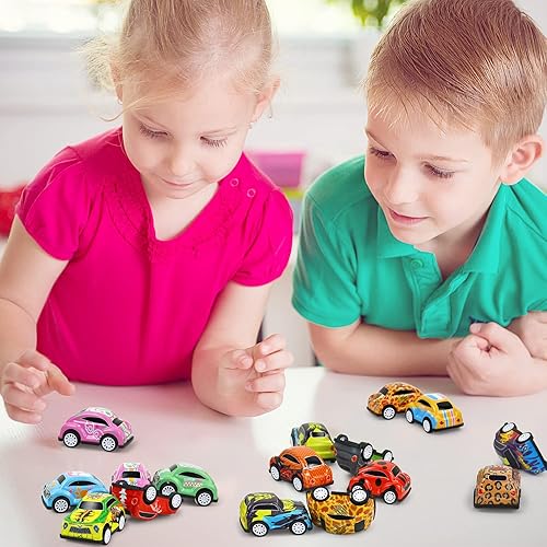 Miniatura 7 de Paquete de 78 mini autos para niños de 3 a 5 años juego de vehículos a granel para regalos de fiesta de niños juguetes de viaje premios de aula caja