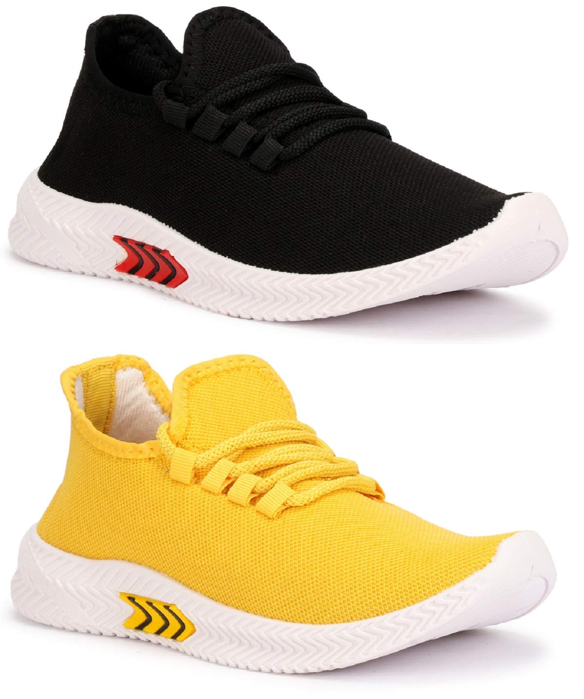 SCATCHITE Combo Pack of 2 Comfortable Casual Shoes for Mens and Boys (Black,Yellow, Numeric_7) (B08N65Y77X) Amazon Price History, Amazon Price Tracker