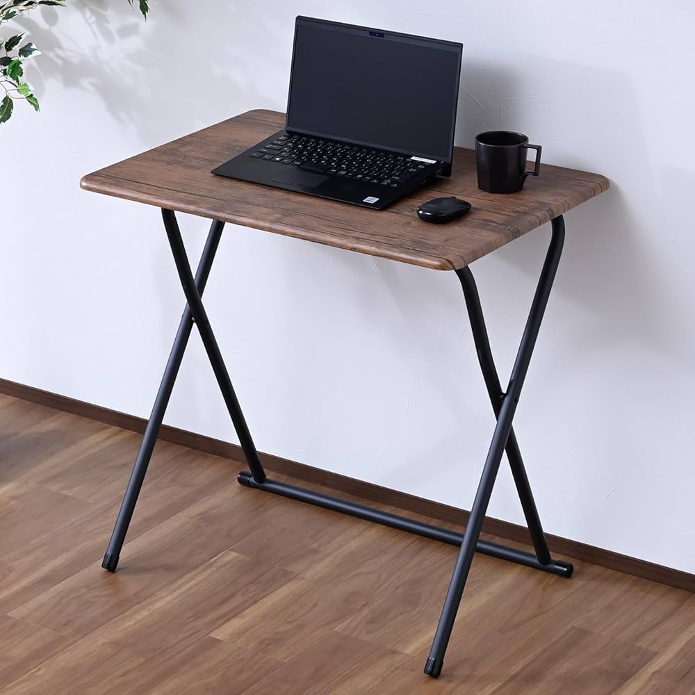 折りたたみデスク　掲載10月15日まで 楽天市場】折りたたみデスク (ZK009 80 LBR) ニトリ 【玄関先迄