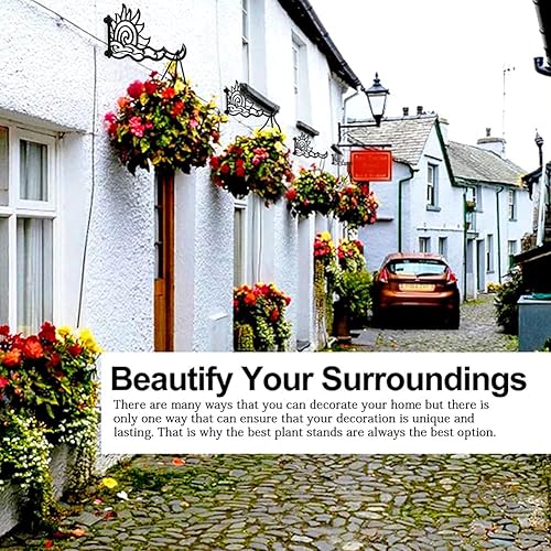 Miniatura 7 de Soporte para colgar plantas de alta resistencia, colgador de aluminio para colgar plantas de 13 pulgadas, resistente al óxido, gancho decorativo