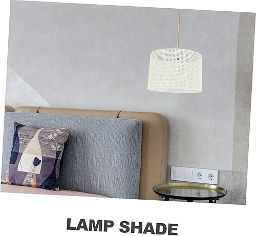 Miniatura 9 de Pantalla tejida de estilo simple de lino para luces de pared de piso de mesa, fácil de instalar y decorativa