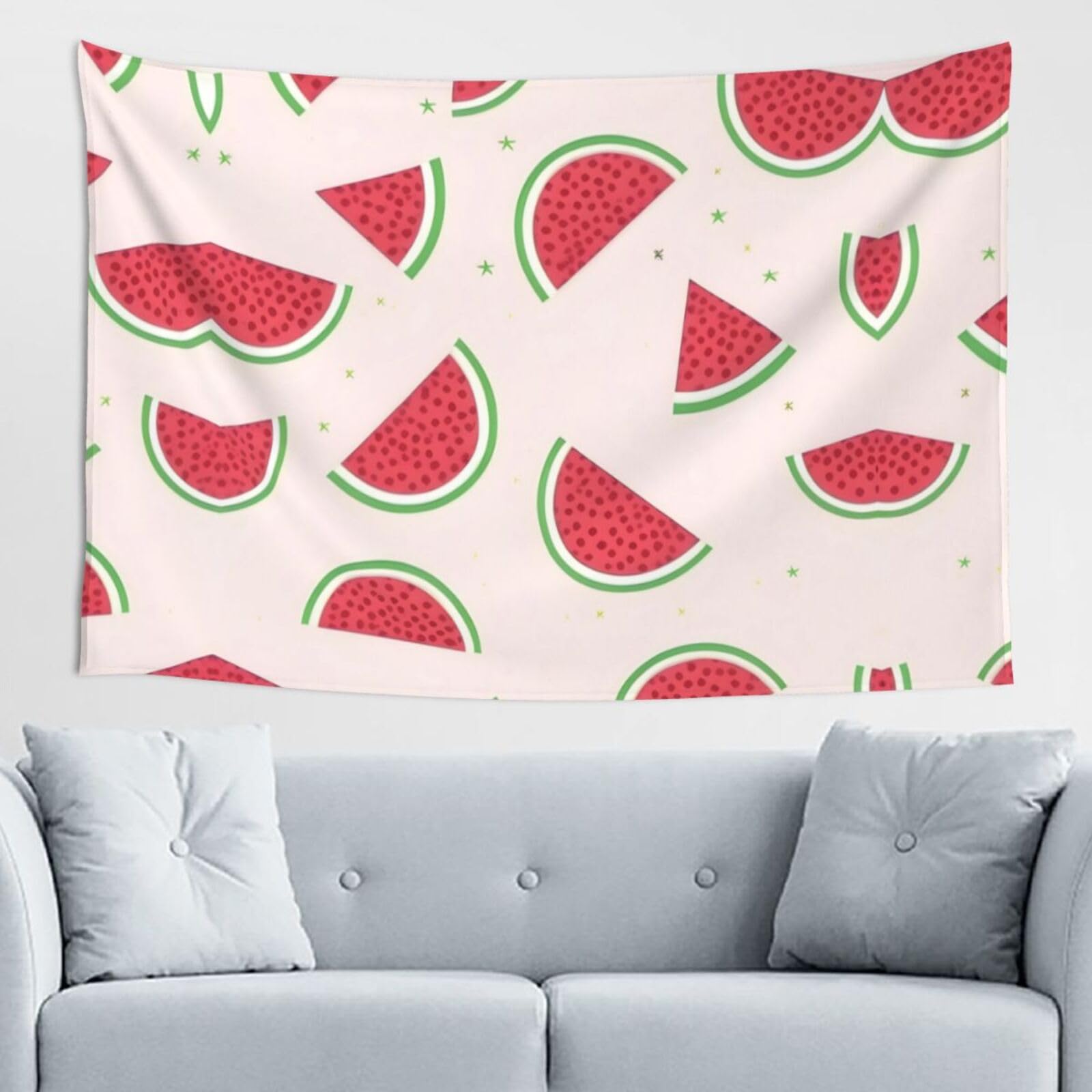 ZZYYDS Pink watermelon Wall Decor Tapestry 60x40in, Wall Hanging, Home Decor, Dorm Decor, Porch Tapestry, etc.