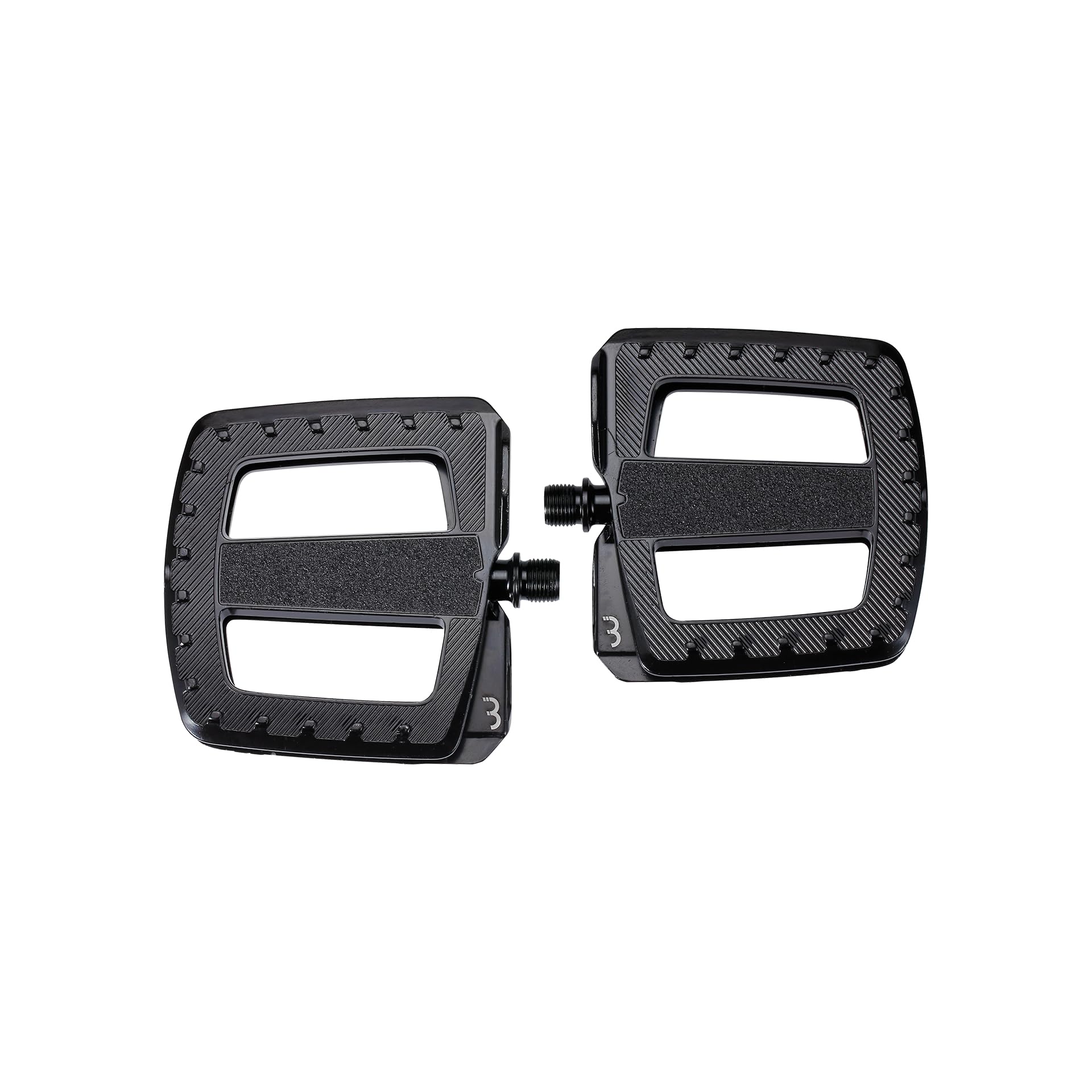 BBB Cycling ErgoBase HP - Pedales de Bicicleta de Aluminio | Pedales de Bicicleta ergonómicos de Plataforma Grande | Adecuado para Bicicletas urbanas, de Carga y eléctricas | BPD-49, Negro
