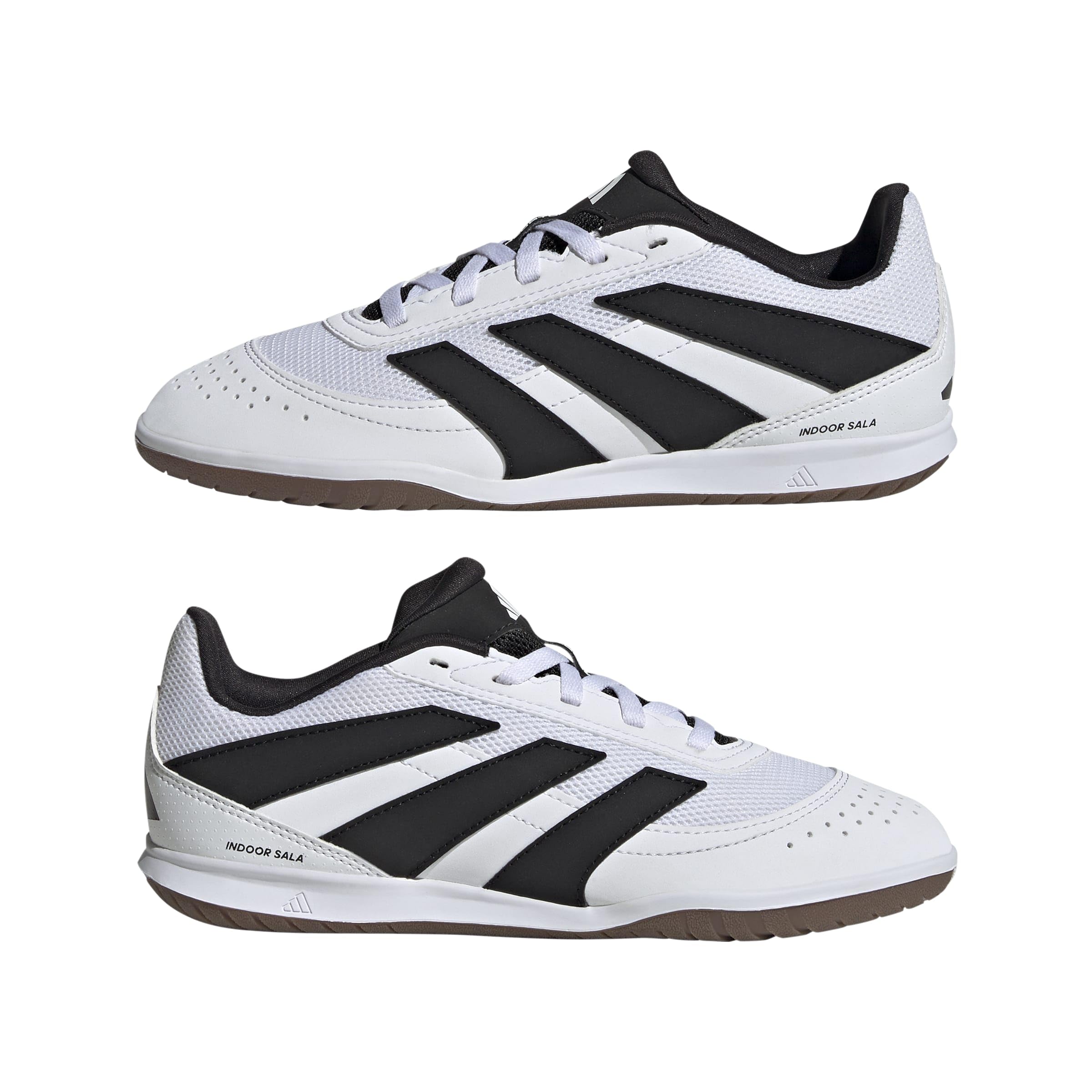 adidas Uniseks - dzieci PREDATOR CLUB Indoor Sala Football Boots Kids, Cloud White/Core Black/Lucid Lemon, 38 EU