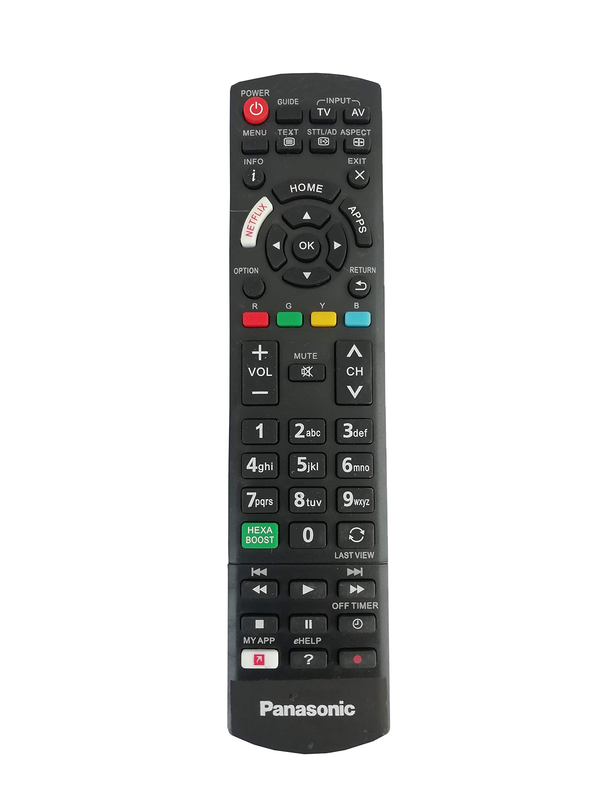LipiWorld® Hexa Boost Netflix Function LED LCD Remote Control ( Suitable/Replacement/Compatible Panasonic Led Tv Remote Old Remote Exactly Same Remote Will Only Work ) Compatible for Panasonic Tv Remote (B07QQF9312) Amazon Price History, Amazon Price Tracker