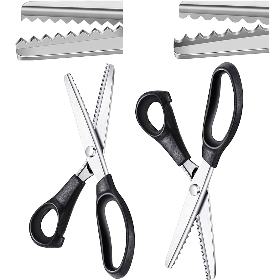 シザー　7インチ〜 Amazon.com: 2 Pcs Pinking Shears Scissors for Fabric Cutting