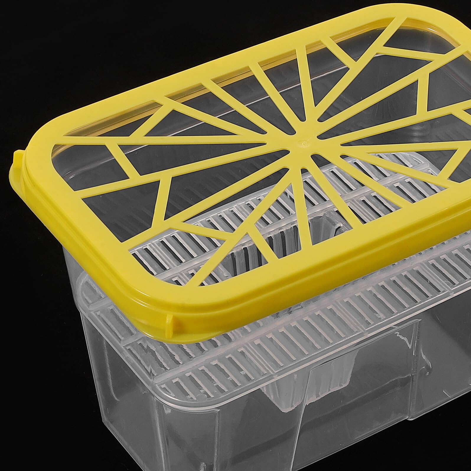 Caja Vacía Absorbente de Humedad 4 Piezas Plástico Amarillo