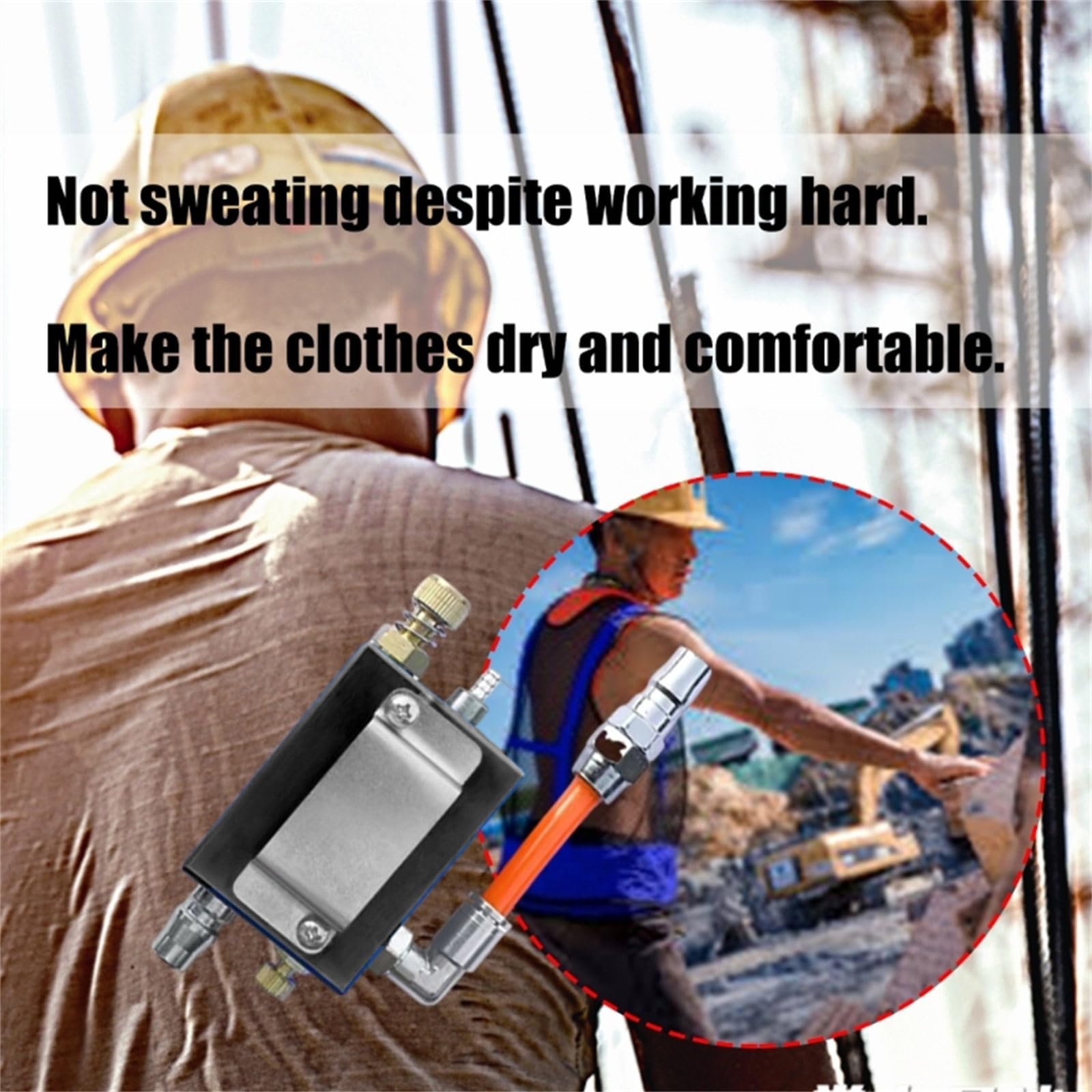 Gilet Gilet Refroidi À L'air Comprimé Pour Les Travailleurs L'usine Équipement Soulagement Contrainte Thermique Contrôle Température À Usage Industriel