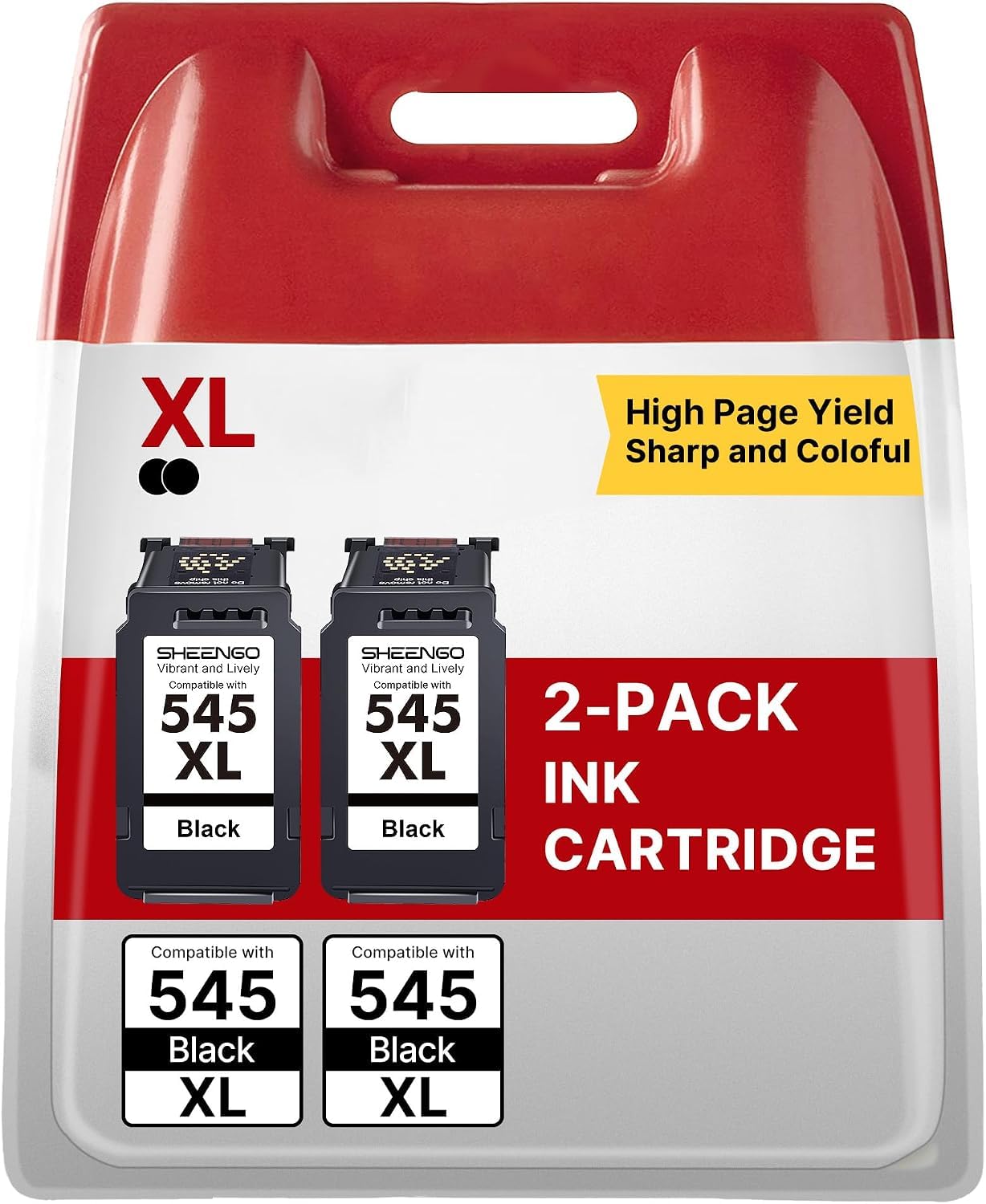 545XL PG-545XL für Canon Druckerpatronen 545 546 für Canon PG 545 Schwarz | PG 545 XL PG545XL PG-545 für Canon Druckerpatronen 545 für Canon TR4550 Patronen MX 495 MG2555s TR4551 (Schwarz, 2er-Pack)
