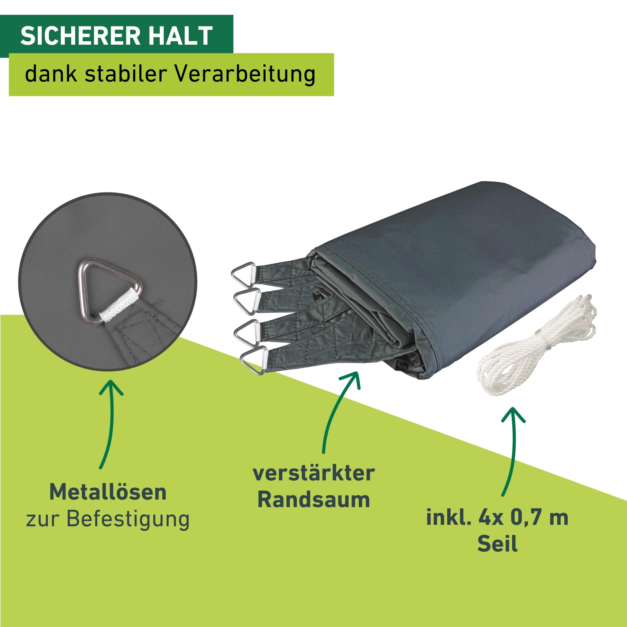 Windhager Zonnezeil Cannes rechthoekig 2 x 3 m, zonwering voor tuin en terras, uv- en weerbestendig, rood, 10777