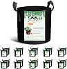 20-Pack 5 Gallon Grow Bags, Heavy Duty Aeration Fabric Pots with Handles,300G Thickened Nonwoven Pots for PlantsVegetablesFlowers