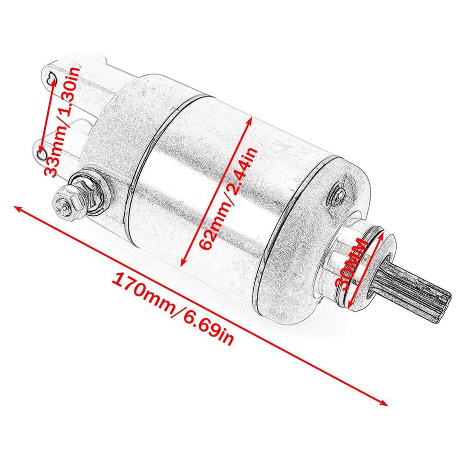 Motor De Arranque Eléctrico 5EB-81890-00 Para Yamaha FZ6-S FZ6-SS FZ6-SA FZ6-SAHG FZ6 FAZER S2 ABS