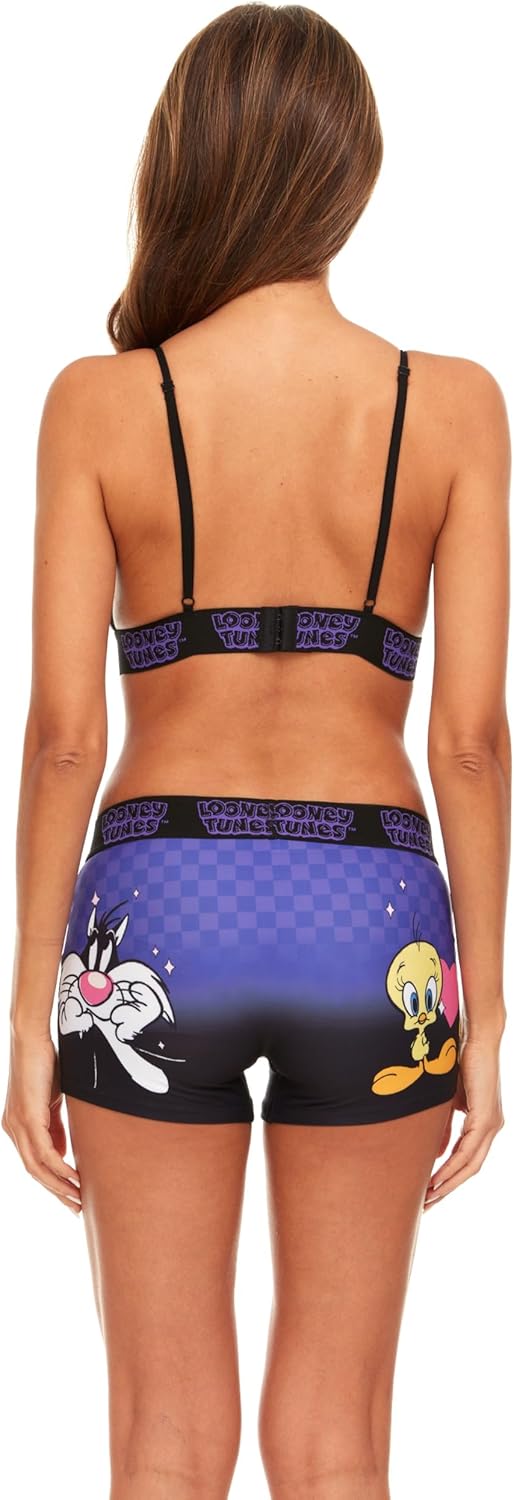 COCO BRANDS Womens Sports Bra Set - 2 Piece Soft Sports Bra and Boxer Briefs Underwear for Women (Sizes S-XL) - Image 4