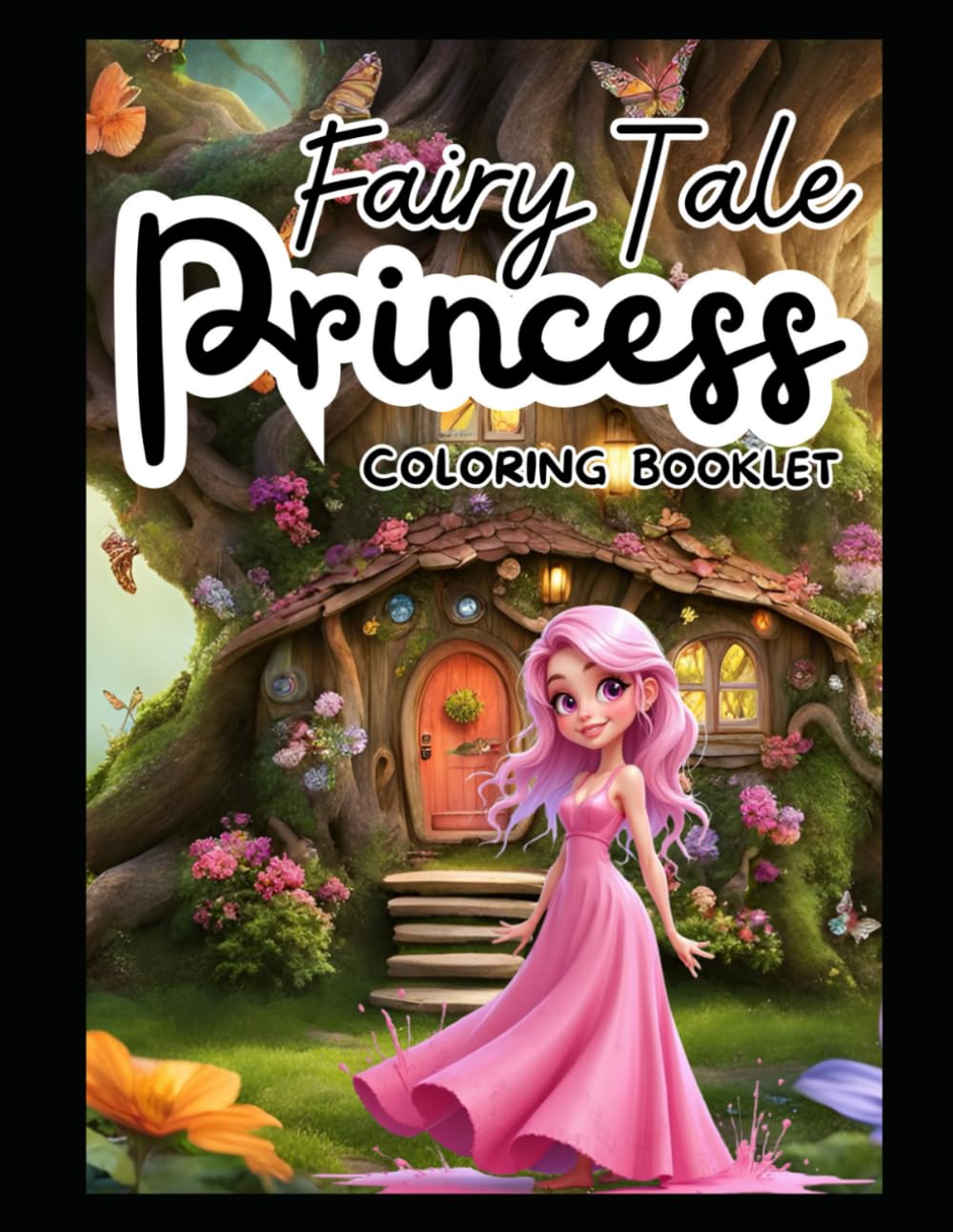 Fairy Tale Princess Coloring Book: Fun and Simple Princess Coloring Pages for Little Girls