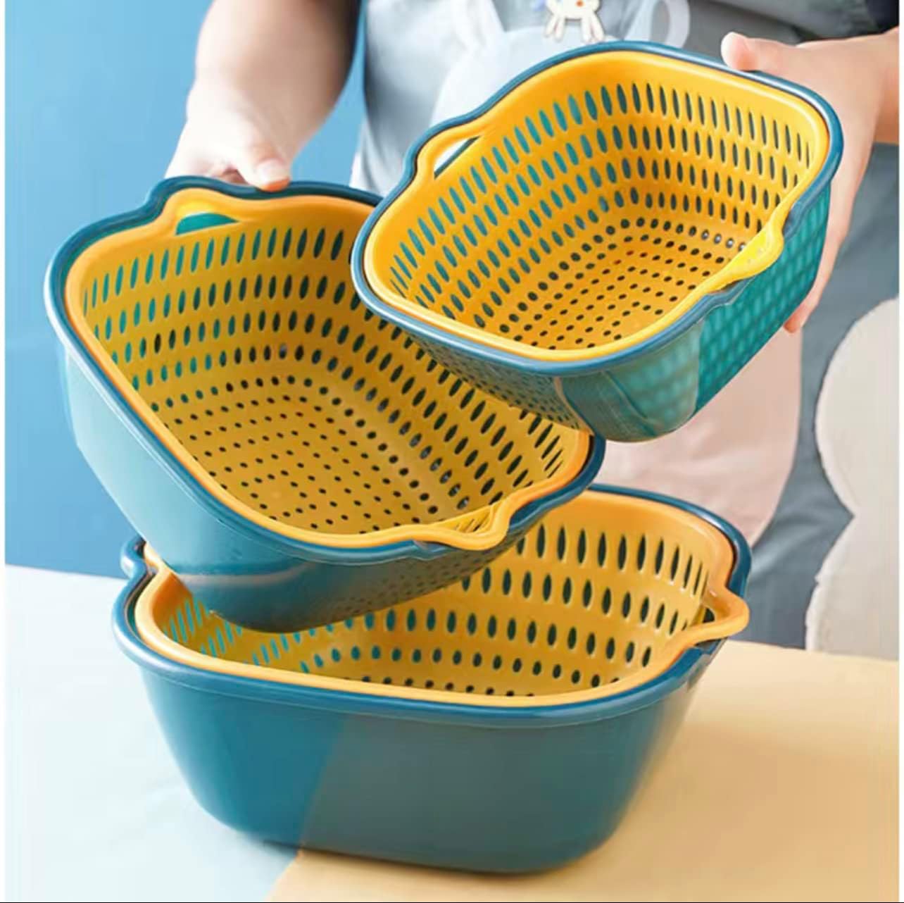 6 Piece Colander Bowl Strainers Dishwasher Safe Home & Kitchen