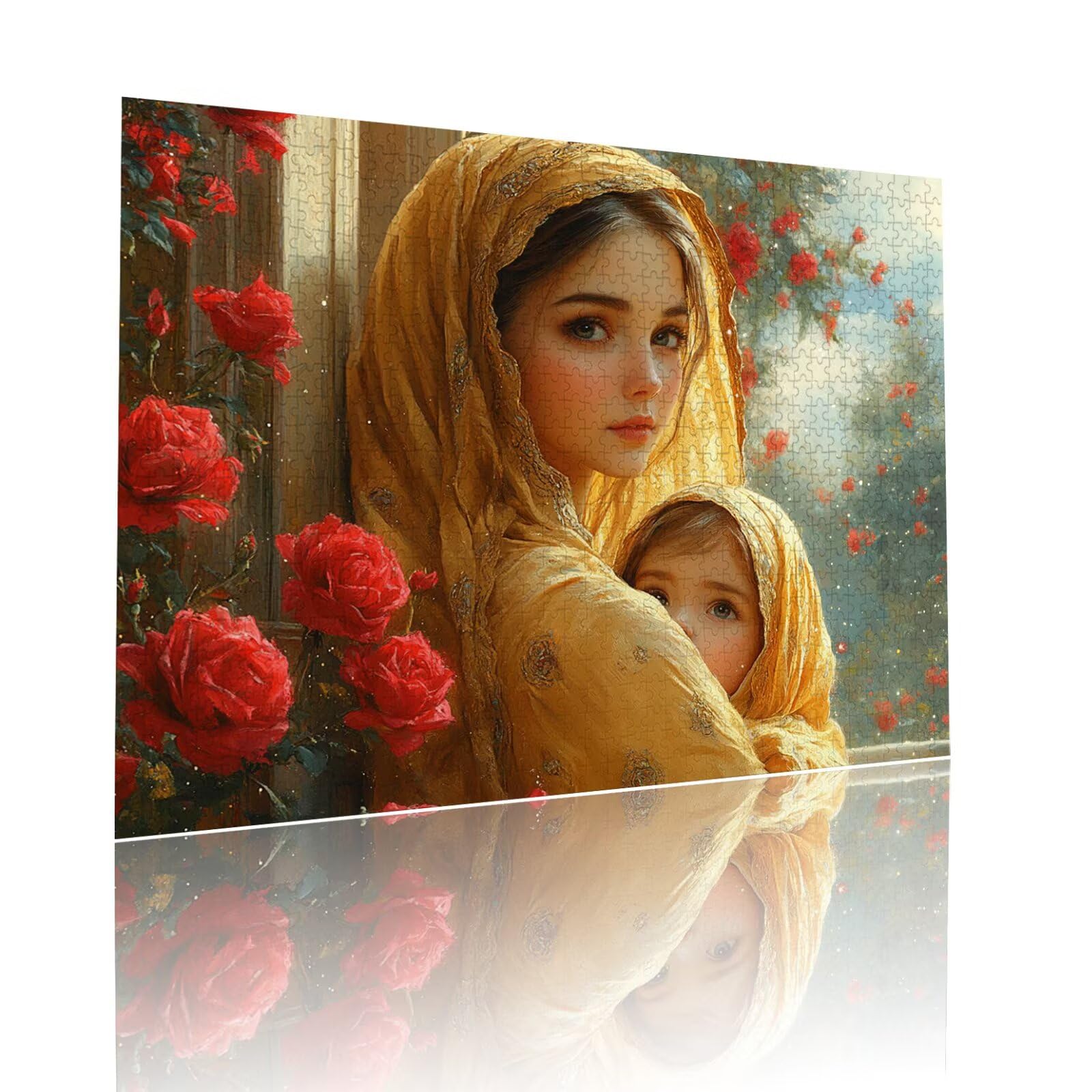 Puzzle Erwachsene 2000 Teile Frau Blume Educa Jigsaw für Kinder ab 8 Jahren Mädchen Jungen, Erwachsene Impossible Klassische Puzzles Schwer, Anspruchsvoll Spielspaß, Als Familienspiel 70x99cm t-814