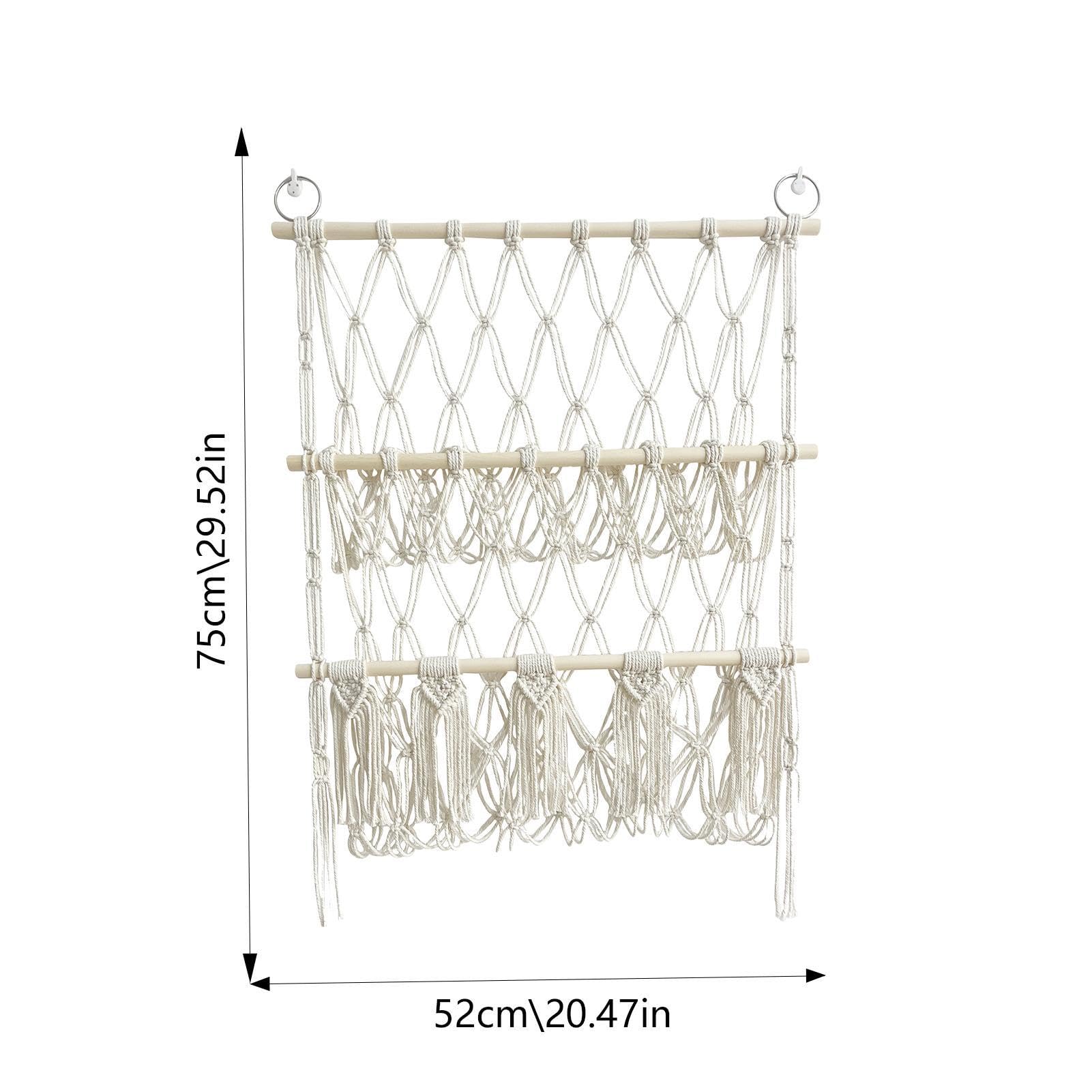 Amaca Per Peluche In Macram&egrave; - Rete Angolo Con Luci LED Per Giocattoli