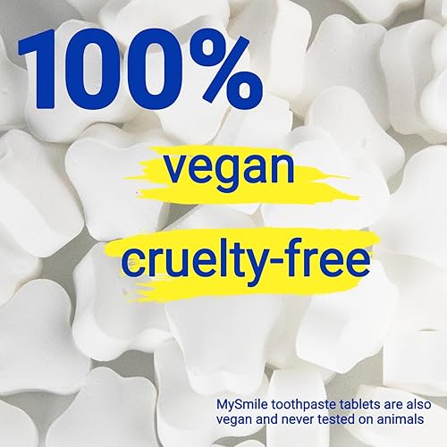 Miniatura 3 de MySmile Tabletas de pasta de dientes Nano hidroxiapatita, sin flúor, aceite de coco orgánico pastillas de enjuague bucal de viaje, remineraliza y