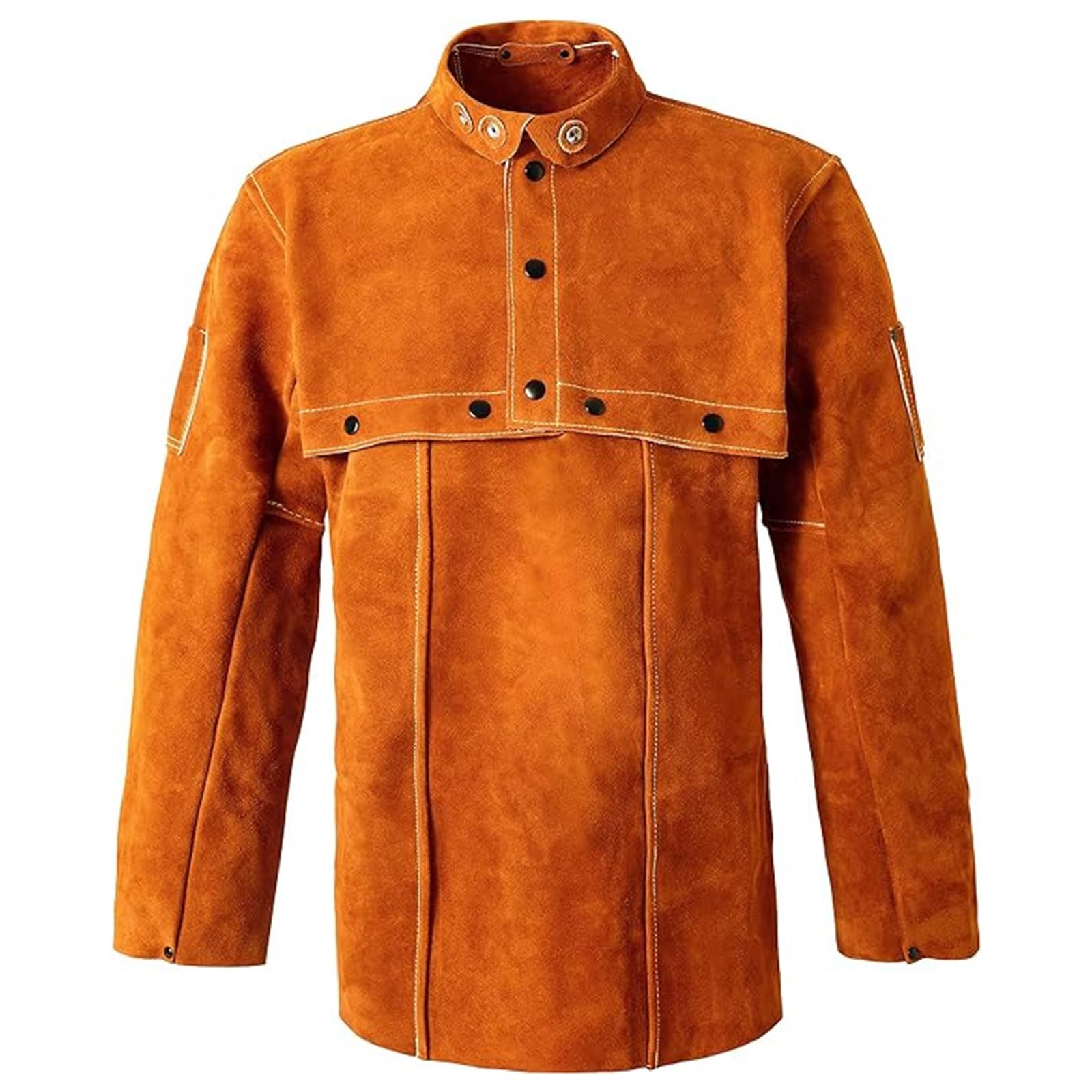 Kaeltsyn Professional Leather Welder Coat Heatproof Thermal Insulation Strong Welding For Metalworking Resistant Work