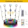 360 Photo Booth Machine for 1-4People/39.6“,Auto Spin 360 Photo Booth with Flight Case, 360 Booth Video with Remote Control RGB Ring Light, Free Custom Logo (40.2)