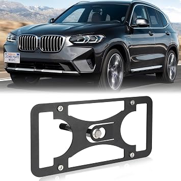 Front Bumper License Plate Mount Fits BMW X3 M [G01]2020-2025,Quick Install