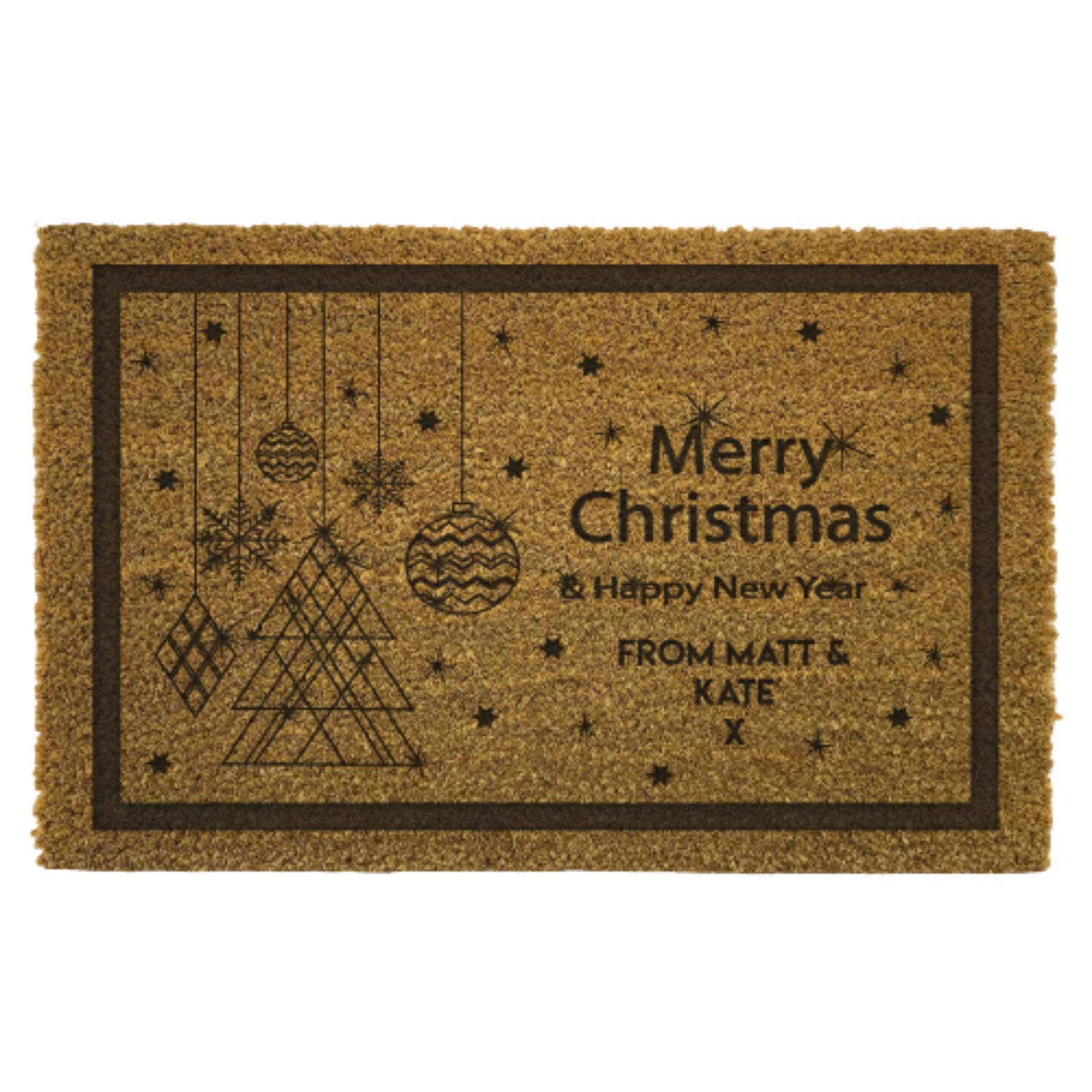 Be-Creative Paillasson personnalisé en fibre de coco / Paillasson de Noël / Paillasson de Noël – (Paillasson de Noël) JS5