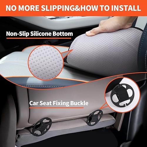 Miniatura 7 de Cojín para asiento de automóvil, cojines de espuma viscoelástica para asiento de automóvil, alivio del dolor de ciática y espalda baja, almohadilla