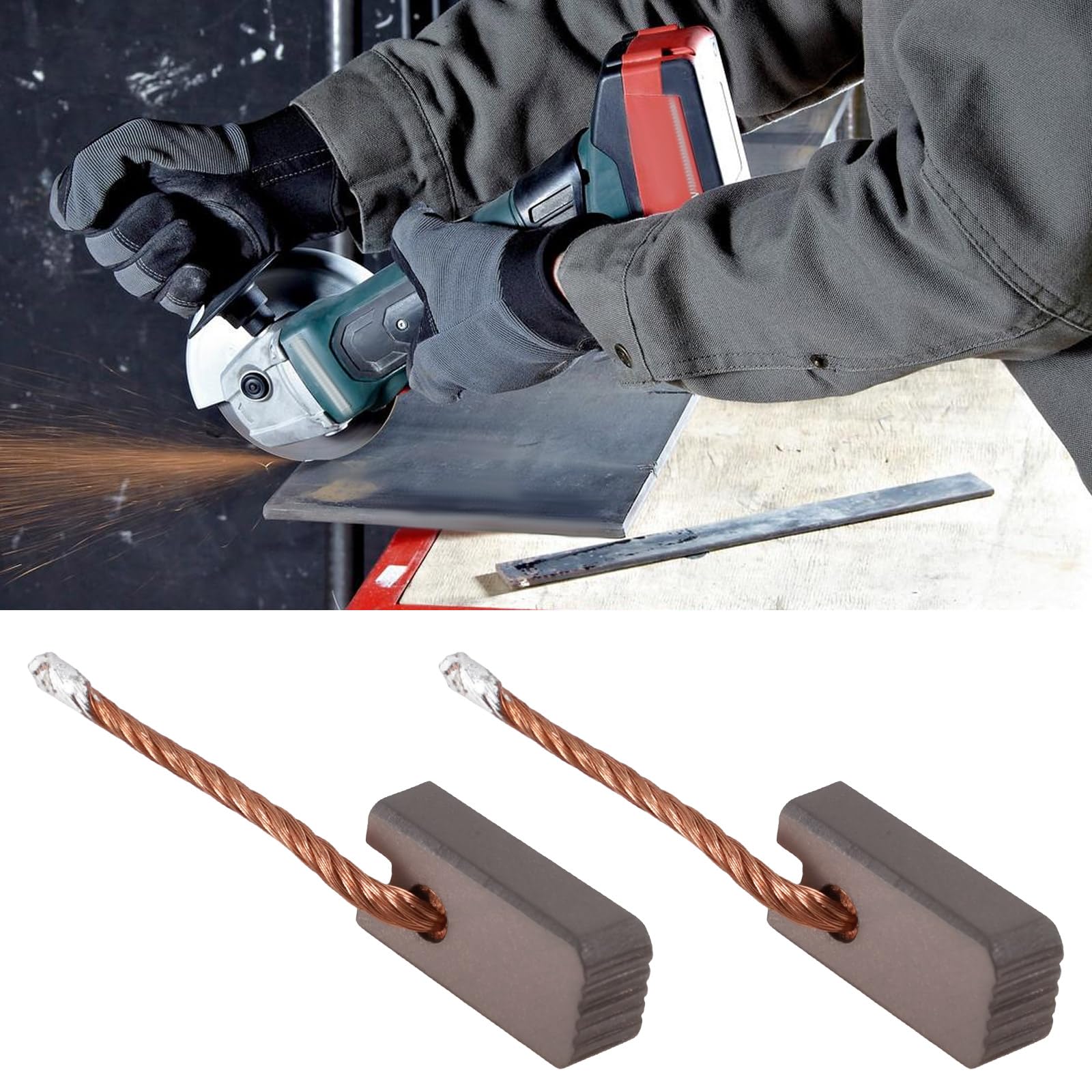 1 Paio Di Spazzole Di Carbone Compatibile Con Metabo W18 LTX 115/125/150 KFM18 MAG28 KS18 KGS18 SBE18 316053210