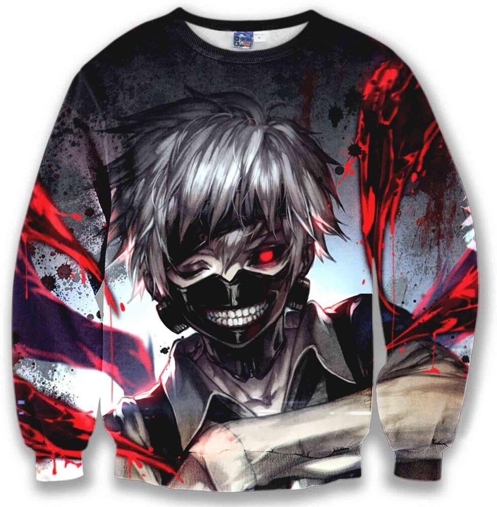 Tokyo Ghoul Kaneki Men's Long-Sleeved Sweater