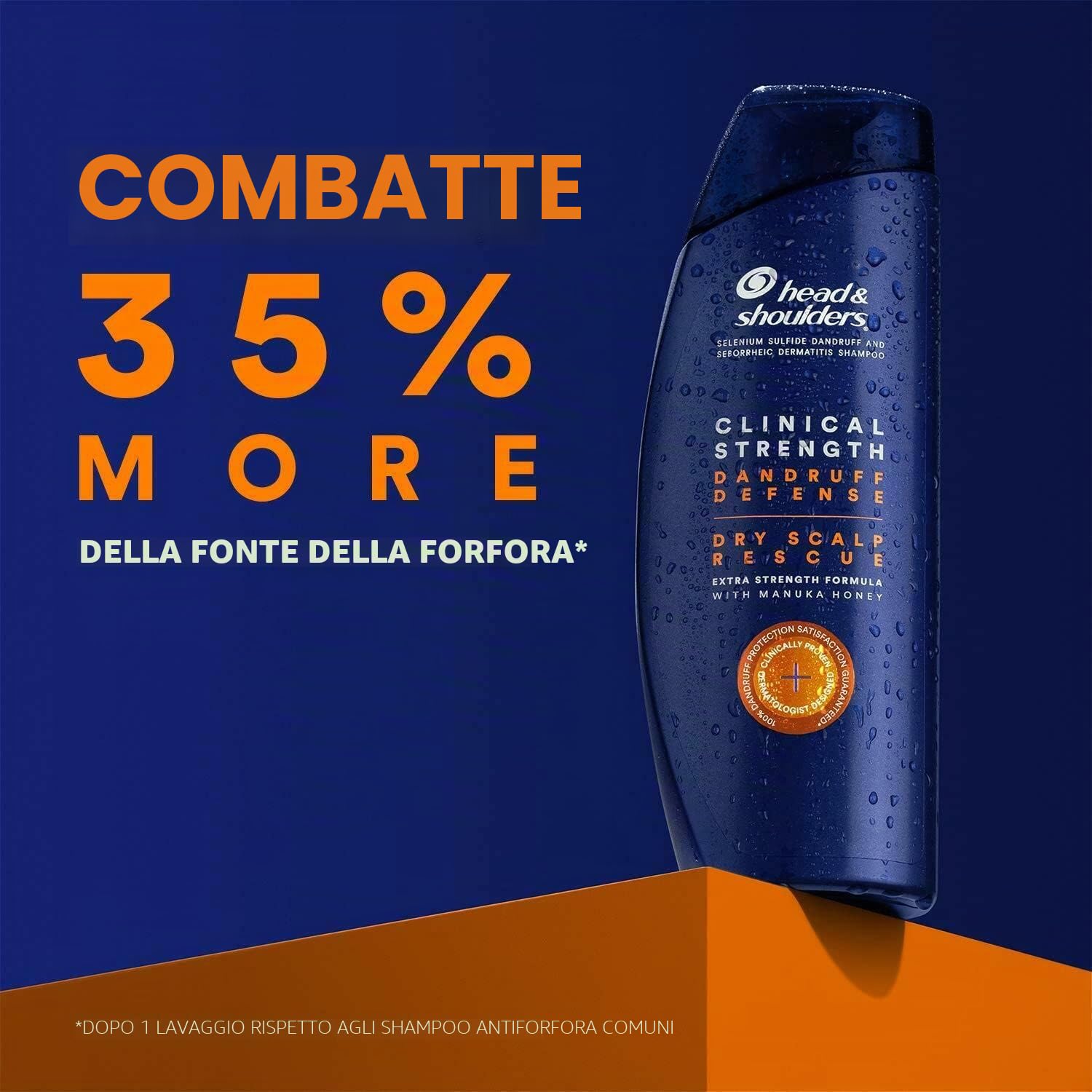 Head and Shoulders, Shampoo Clinical Strength per dermatite e dermatite seborroica, 400 ml (confezione da 2)