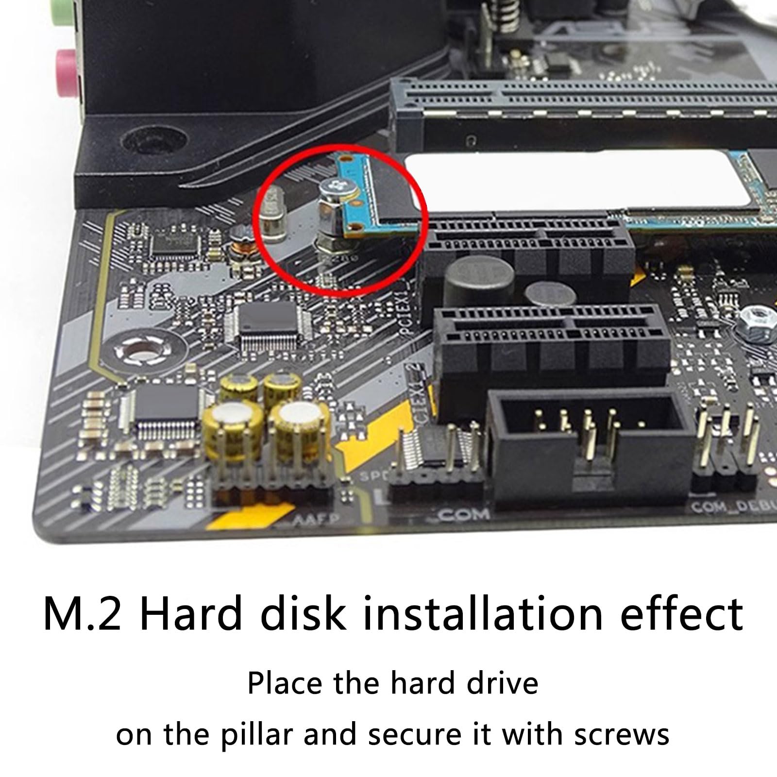 QIEIEI M2 SSD Screws,Solid Disc Mounting Screw Set for Laptop Motherboards Front Nut/Back Nut/Buckle Computer Build