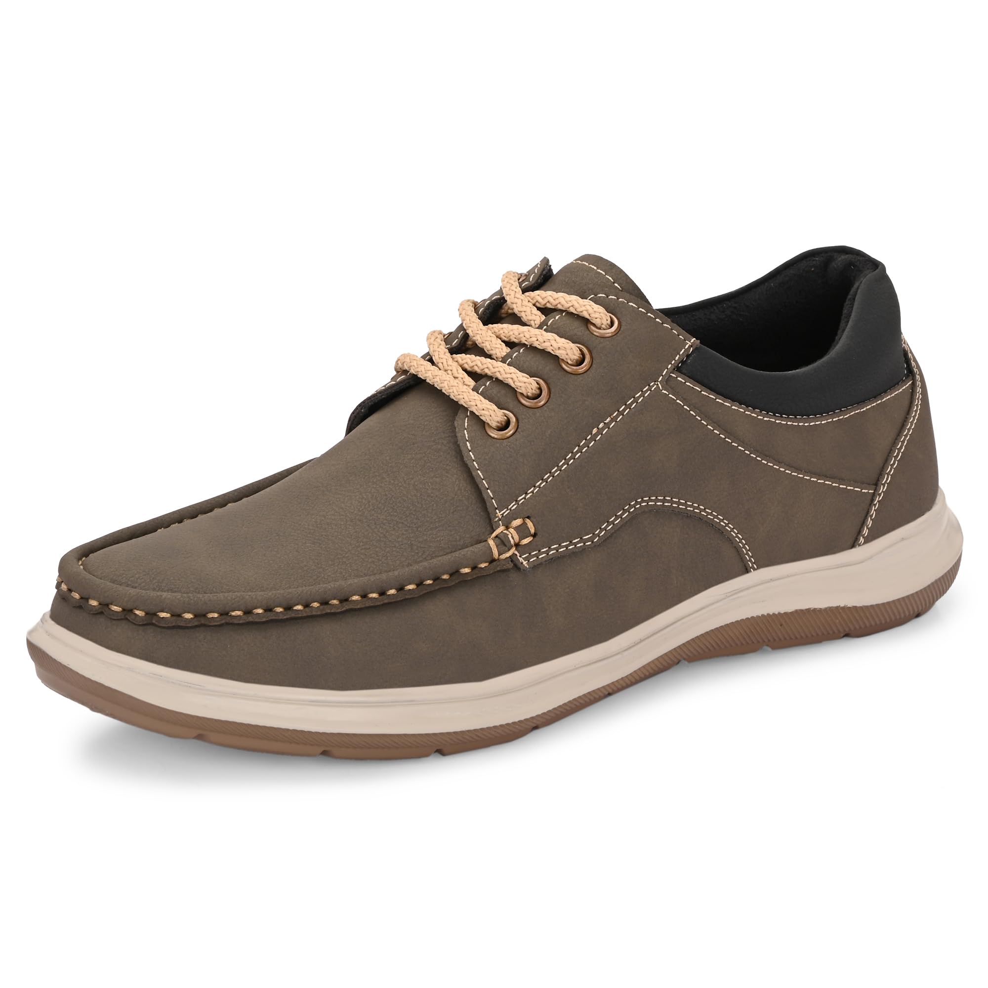 Moccasin for Men | Stylish & Comfortable with Soft Cushioned Insole |Lace-Up Hand-Stitched Design (9784)-image-10