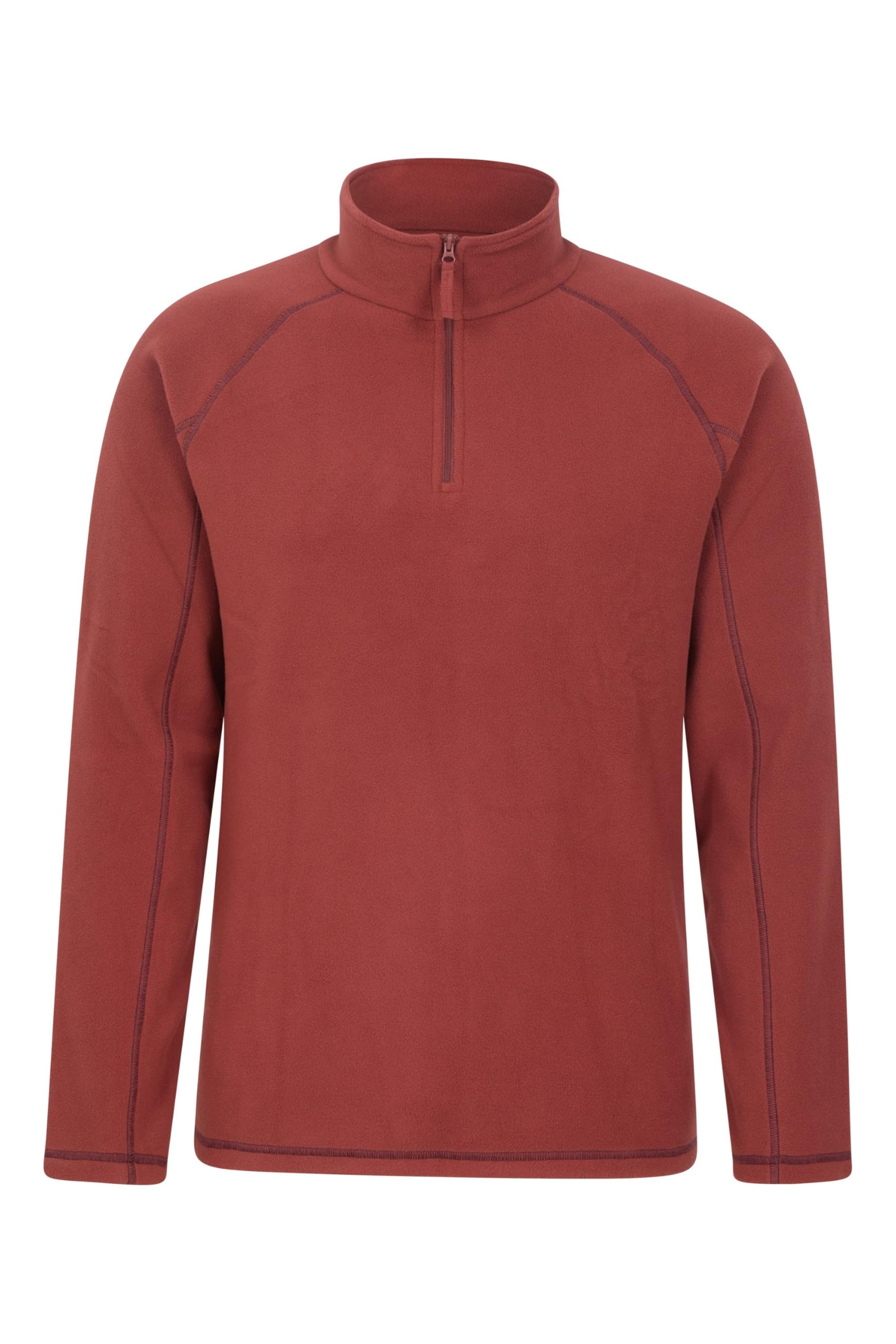 Mountain Warehouse Ashbourne Mens Fleece - Microfleece Sweater, Antipill Midlayer, Warm Top - Best for Spring Summer, Camping, Trekking, Hiking Burgundy XL
