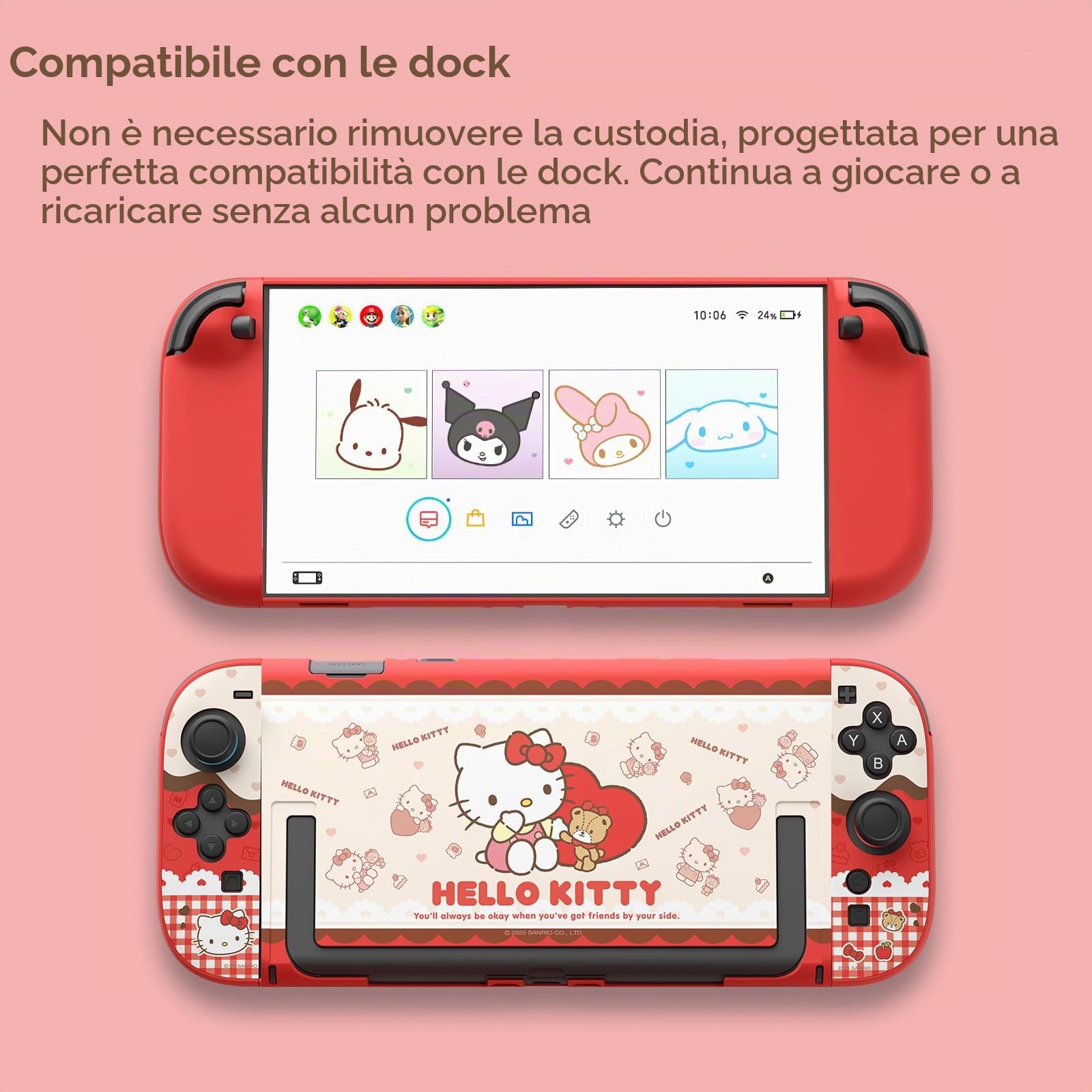 Custodia Rimovibile per Nintendo Switch 2 2025, Guscio Rigido Sottile in PC Compatibile con Accessori Switch 2 - HLK