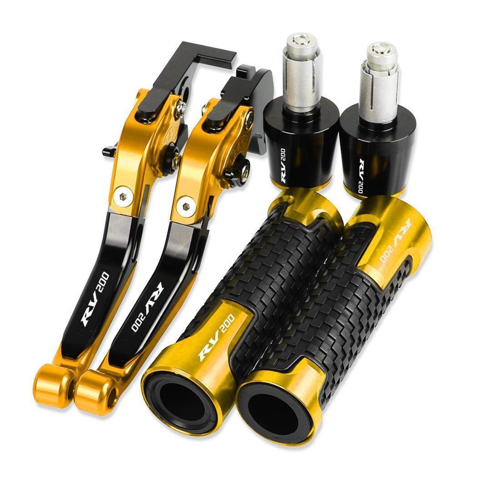Lsdsaaza 6 For Suzuki For Rv200 201 2017 Motorcycle Handbrake Brake Clutch Levers Handlebar Hand Grips Ends Motorcycle Brake Clutch Lever