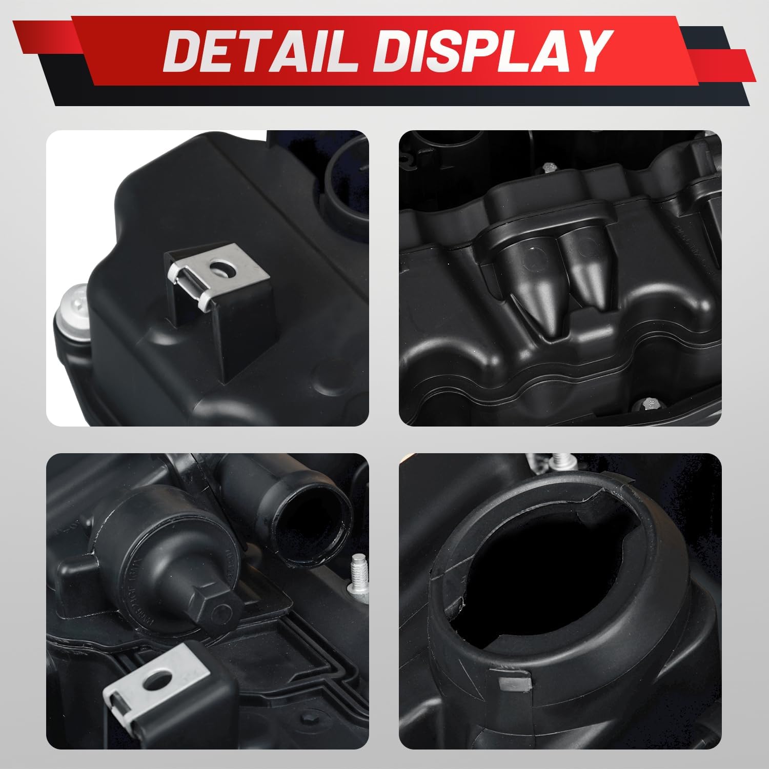 11127565284 ProRefine Upgraded Engine Valve Cover with Gasket Compatible with BMW 135i 135is 325i 335i 335is 335xi 535i 535xi M135i M140i X6 Z4 3.0L Gas Turbo