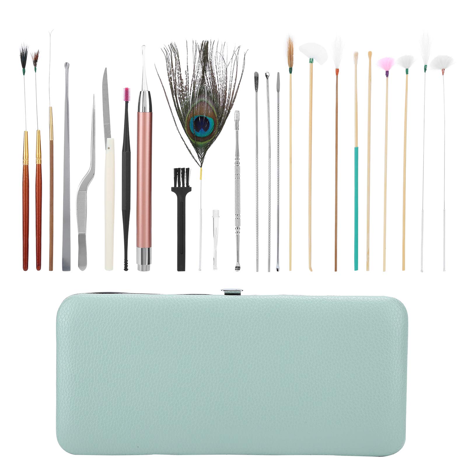 Ear Wax Removal Tool 23psc Spiral Ear Pick Sets Double Ended Ear Scoop Spoon Ear Care Supplies for