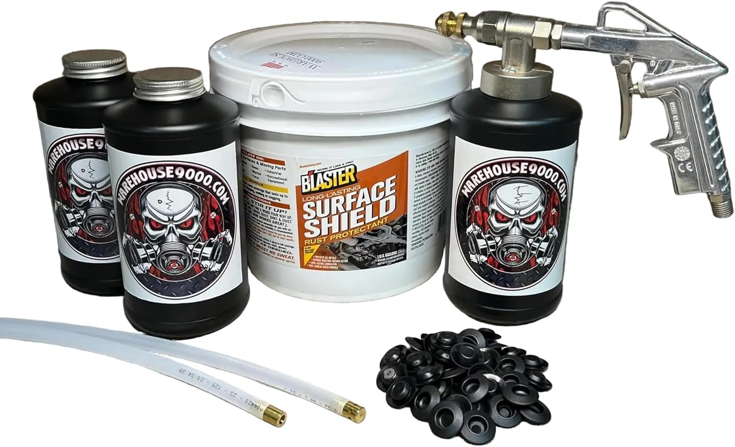 Complete PB Blaster Undercoating Gun - 2 Wand Kit (3 B Quart Bottles)